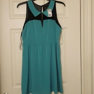 NEW!😇 FOREVER 21 COLLARED LIME GREEN DRESS